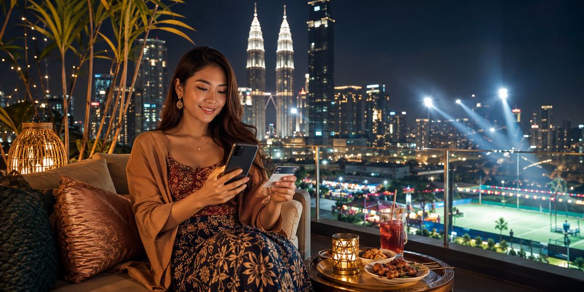 Pemain membuat deposit untuk loteri kasino dalam talian di Kuala Lumpur